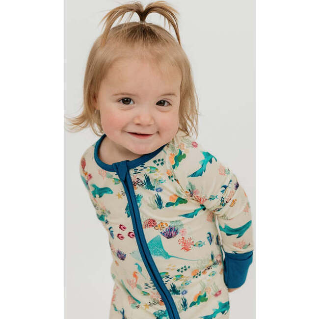 Coral Reef Bamboo Convertible Baby Pajama - Footie Pajamas - 4