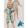 Coral Reef Bamboo Baby Shortie Romper - Rompers - 5