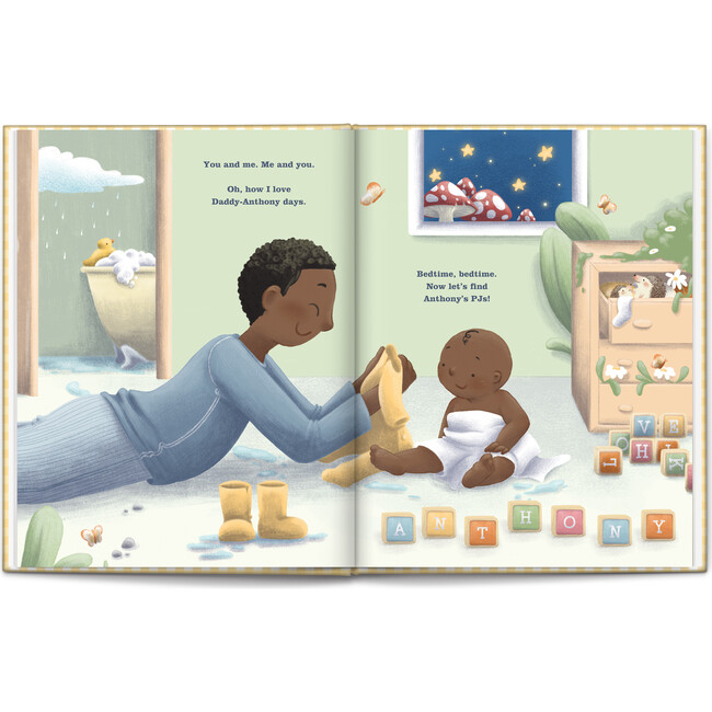 First Father's Day Personalized Book - Dark Skin Tone - Books - 11