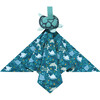 Ocean Friends Sea Turtle Viscose Bamboo Lovey, Blue - Blankets - 1 - thumbnail
