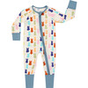 Easter Bunny Viscose Bamboo Pajama Convertible Footie Romper, Cream - Footie Pajamas - 1 - thumbnail