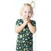 Lucky Charm St. Patricks Day Two-Piece Bamboo Short Sleeve Pajama Set, Green - Mixed Apparel Set - 2
