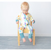 Easter Bunny Viscose Bamboo Pajama Convertible Footie Romper, Cream - Footie Pajamas - 2 - thumbnail