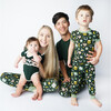 Lucky Charm St. Patricks Day Two-Piece Bamboo Short Sleeve Pajama Set, Green - Mixed Apparel Set - 3