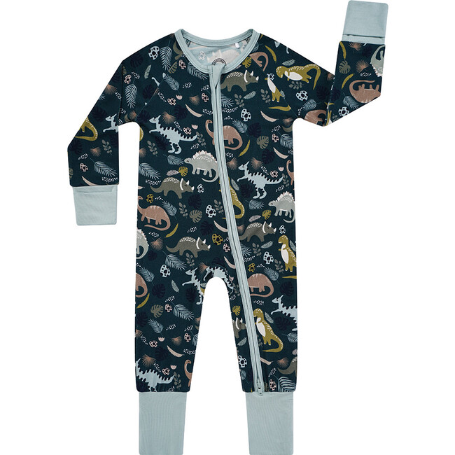 Prehistoric Friends Dinosaur Bamboo Convertible Baby Pajamas