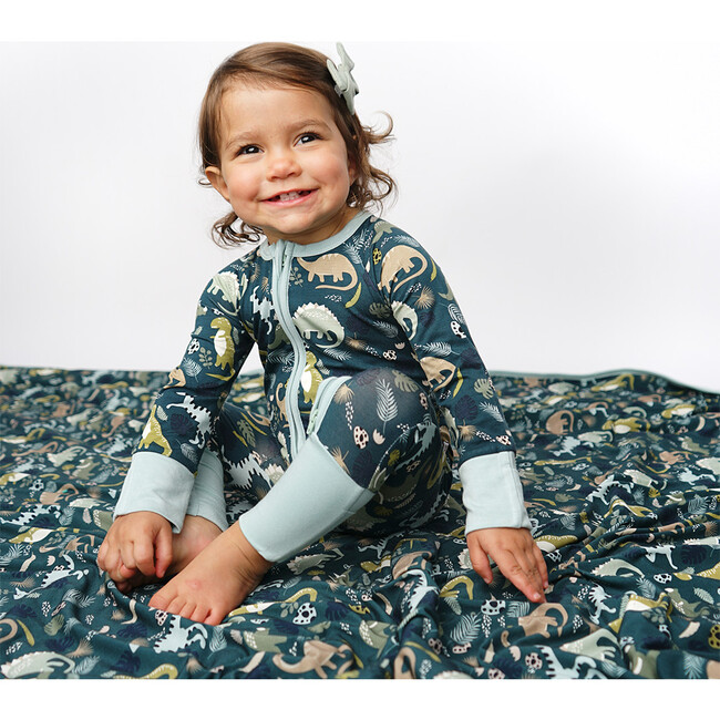 Prehistoric Friends Dinosaur Bamboo Convertible Baby Pajamas