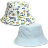 Manatee and Blue Surf Reversible Bucket Hat - Hats - 1 - thumbnail