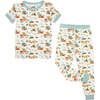 Beach Day Bamboo Short Sleeve Kids Pajama Pants Set - Pajamas - 1 - thumbnail