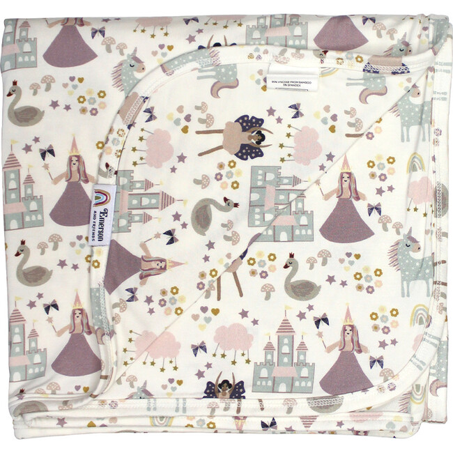 Once Upon a Time Luxury Bamboo Blanket, White - Blankets - 1
