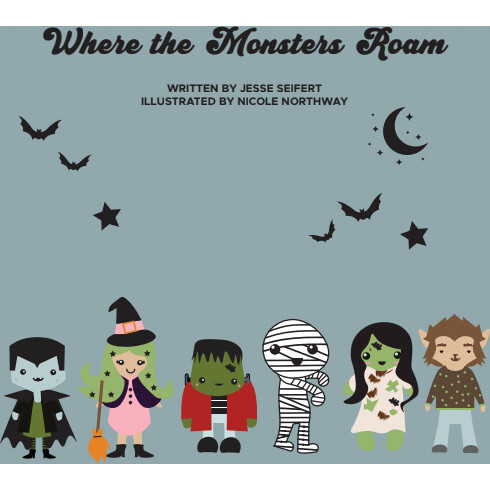 Lucy's Room Where the Monsters Roam Halloween Board Book - Books - 1