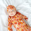 Fall Floral Bamboo Gown and Hat Newborn Baby Gift Set - Mixed Apparel Set - 3