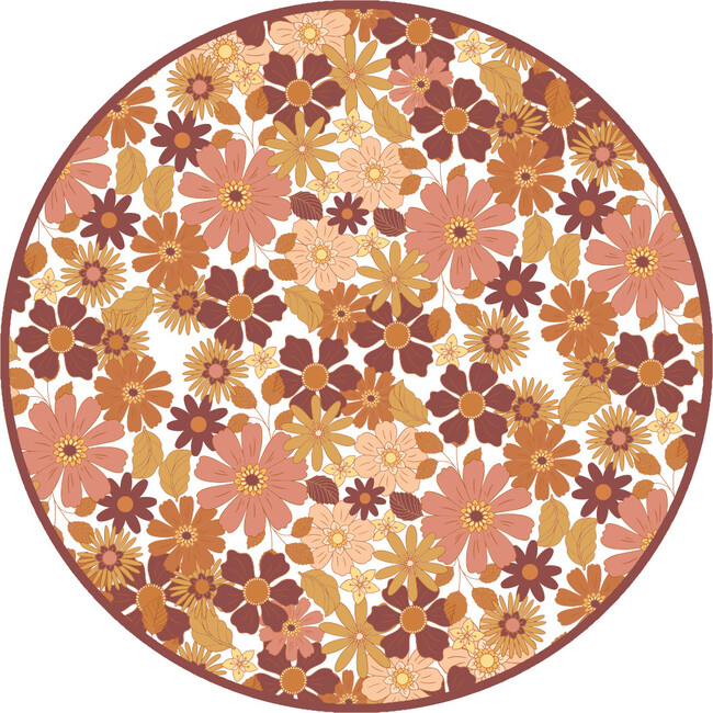 Fall Floral Bamboo Gown and Hat Newborn Baby Gift Set - Mixed Apparel Set - 5