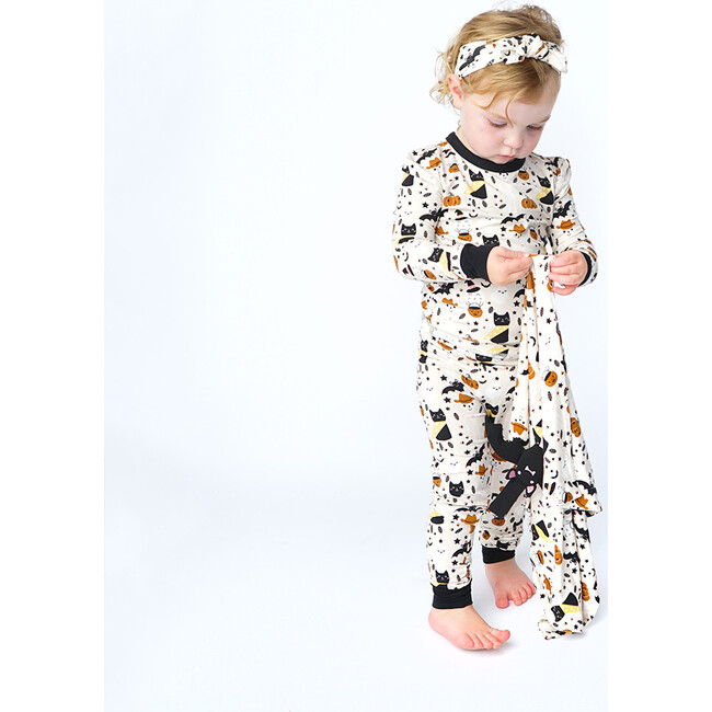 Spooky Cute Halloween Bat Baby Lovey, Beige - Plush - 2