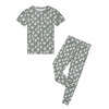 Stay Sharp Two-Piece Bamboo Short Sleeve Kids Pajama Set - Pajamas - 1 - thumbnail