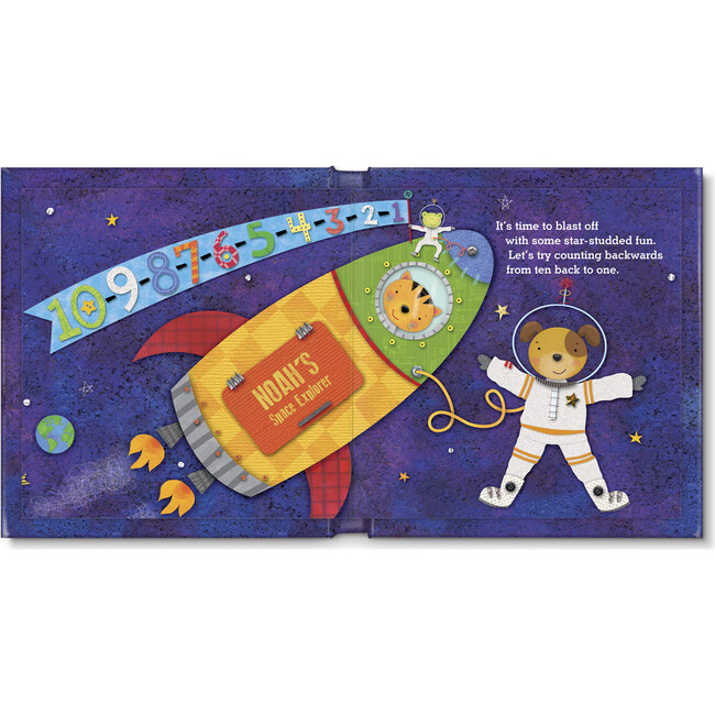 1-2-3 Blast Off With Me Personalized Board Book