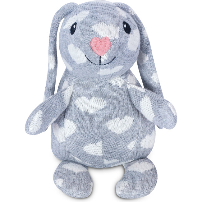 Organic Knit Patterned Bunnies, Valentine Bunny