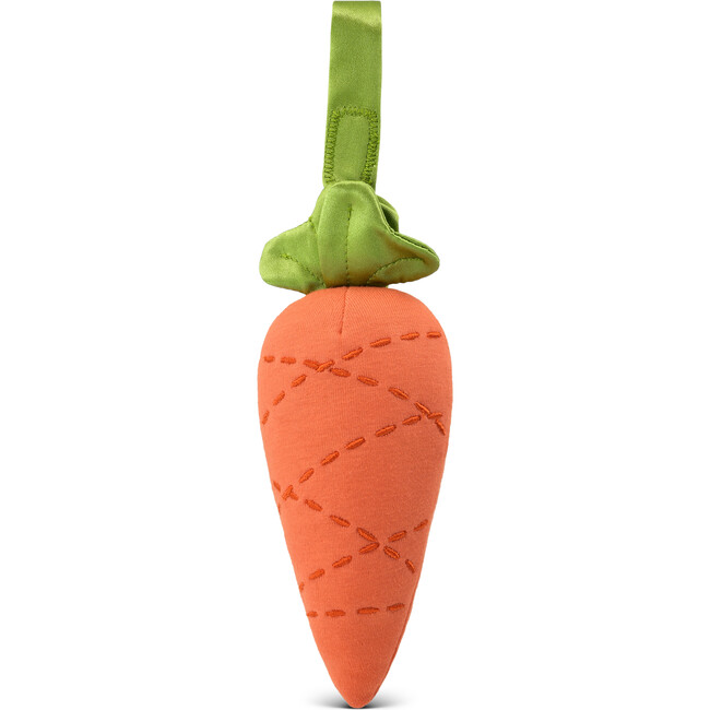 Organic Cotton Fruit & Veggie Stroller Toy, Carrot
