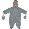 Benji Snowsuit Bebe, Mirage Blue Quilted - Snowsuits - 1 - thumbnail