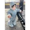 Benji Snowsuit Bebe, Mirage Blue Quilted - Snowsuits - 2