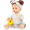 Gotz Sleepy Aquini Girl Little Duck 13.0" Cute Bath Doll with Beautiful Brown Hair - Dolls - 1 - thumbnail