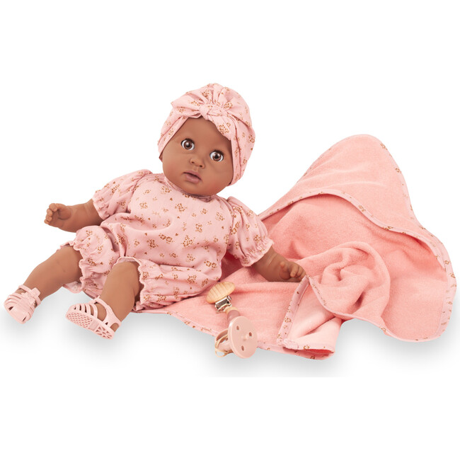 Gotz Cosy Aquini Flower Outfit Millefleur 13.0" Bath Doll with Sleeping eyes