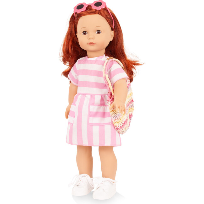 Gotz Julia Summer Styles 18" Precious Day Standing Doll with Red Hair and Sleeping eyes