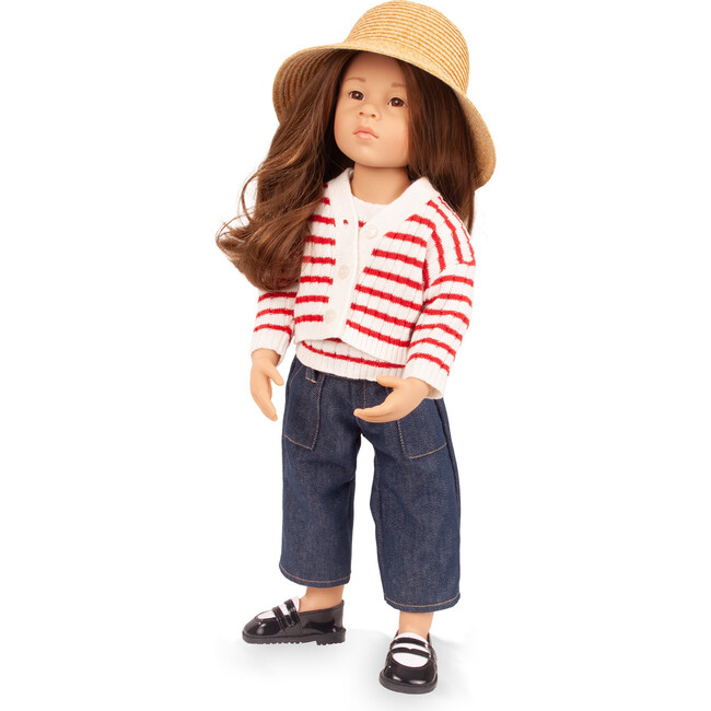 Gotz Emilia 19.5" Beautiful Standing Doll with Brown Hair and Fixed eyes