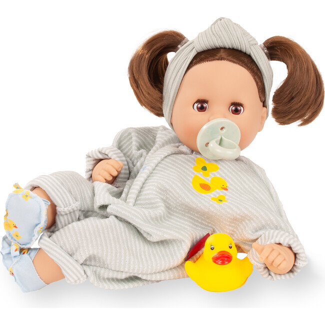 Gotz Cosy Aquini Little Duck Outfit 13.0" Cute Bath Doll with Sleepy Eyes & Beautiful Hair