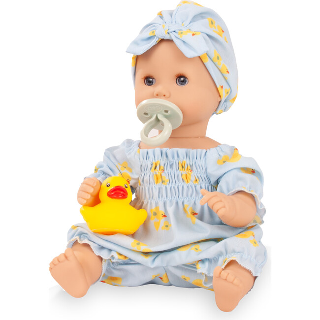 Gotz Sleepy Aquini Girl Little Duck Set 13.0" Soft Bath Doll Set