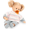 Gotz Muffin Zig Zag Outfit 13.0" Soft Baby Doll with Blonde Hair and Sleeping eyes - Dolls - 2