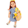 Gotz Hannah Little Duck 19.5" Standing Doll Summer Fun Set with Red Hair - Dolls - 2
