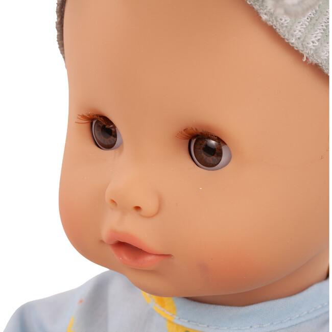 Gotz Sleepy Aquini Girl Little Duck 13.0" Cute Bath Doll with Beautiful Brown Hair - Dolls - 4