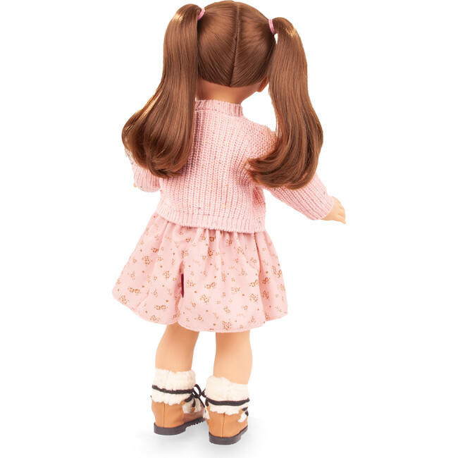 Gotz Elisabeth Flowers Millefleur 18" Standing Doll with Brown Hair and Sleeping eyes - Dolls - 3