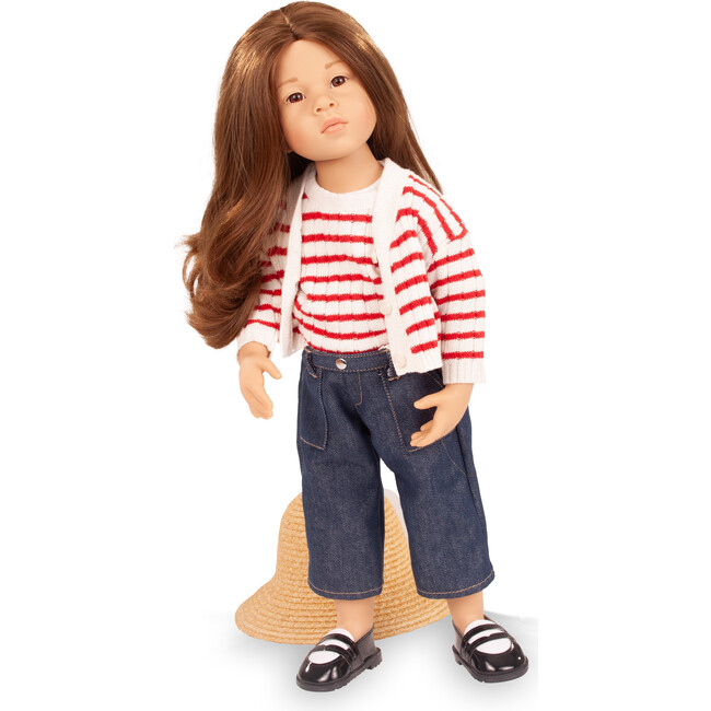 Gotz Emilia 19.5" Beautiful Standing Doll with Brown Hair and Fixed eyes - Dolls - 3