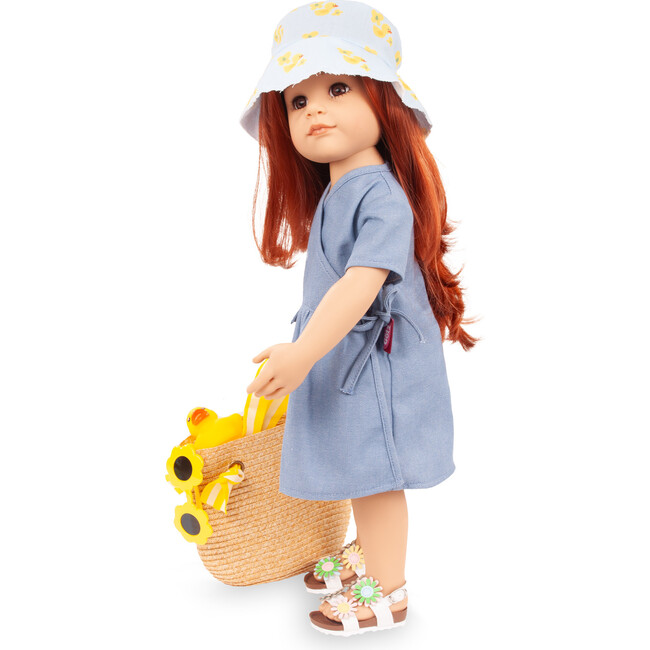 Gotz Hannah Little Duck 19.5" Standing Doll Summer Fun Set with Red Hair - Dolls - 3