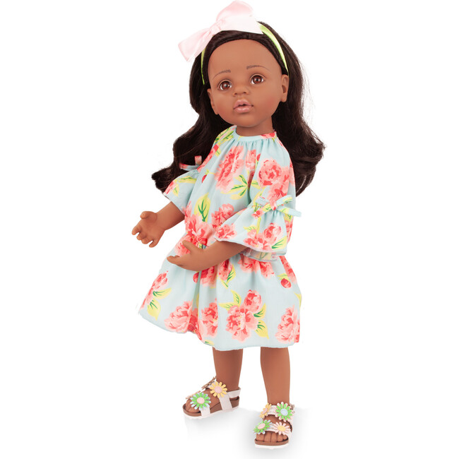 Gotz Ava 19.5" Beautiful Standing Doll with Black Hair and Fixed eyes