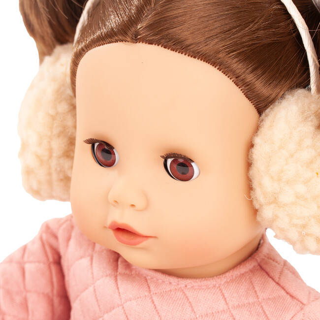 Gotz Muffin Bear Outfit 13.0" Soft Baby Doll with Beautiful Brown Hair and Sleeping eyes - Dolls - 3