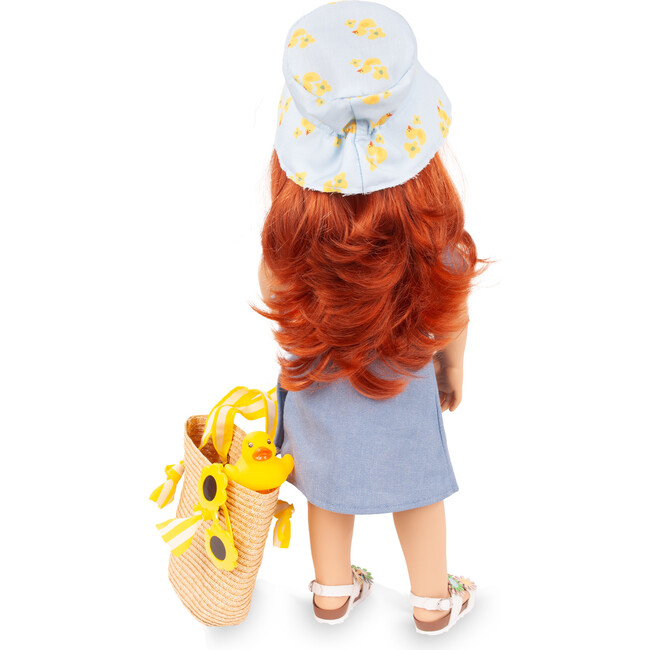 Gotz Hannah Little Duck 19.5" Standing Doll Summer Fun Set with Red Hair - Dolls - 4