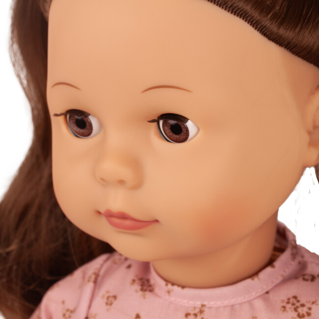 Gotz Elisabeth Flowers Millefleur 18" Standing Doll with Brown Hair and Sleeping eyes - Dolls - 5