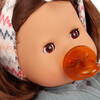 Gotz Maxy Muffin Zig Zag 16.5" Soft Baby Doll with Brown Hair and Sleeping eyes - Dolls - 5