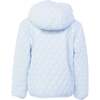 Kids Quilted Puffer Jacket, Cloud Blue - Coats - 2
