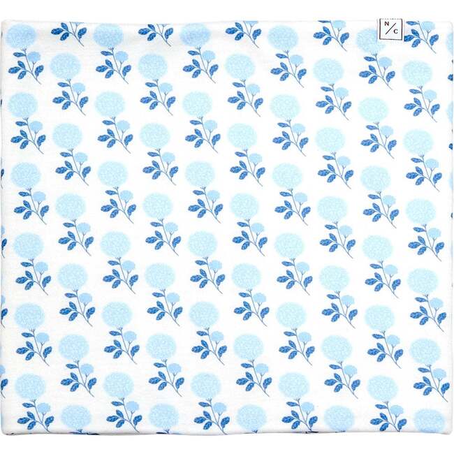 Kids Neck Warmer, Blue Hydrangea - Scarves - 1