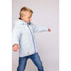 Kids Quilted Puffer Jacket, Cloud Blue - Coats - 4