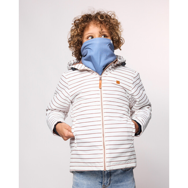 Kids Neck Warmer, Mountain Blue - Scarves - 3