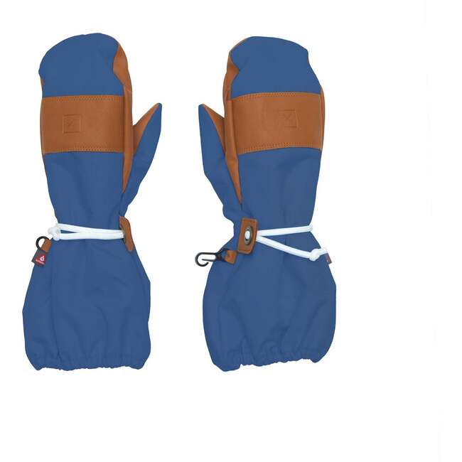 Adult Waterproof Ski Mitten, Mountain Blue