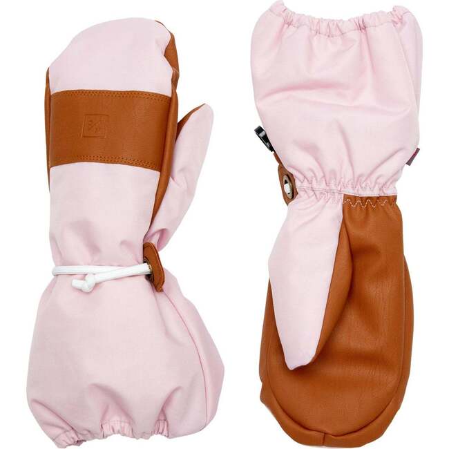 Adult Waterproof Ski Mitten, Ballerina Pink