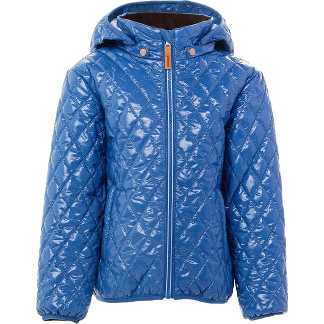 Adult Quilted Puffer Jacket, Shiny Mountain Blue