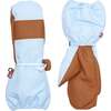 Adult Waterproof Ski Mitten, Cloud Blue - Gloves - 2
