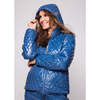 Adult Quilted Puffer Jacket, Shiny Mountain Blue - Coats - 4