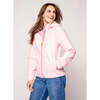 Adult Quilted Puffer Jacket, Shiny Ballerina Pink - Coats - 5